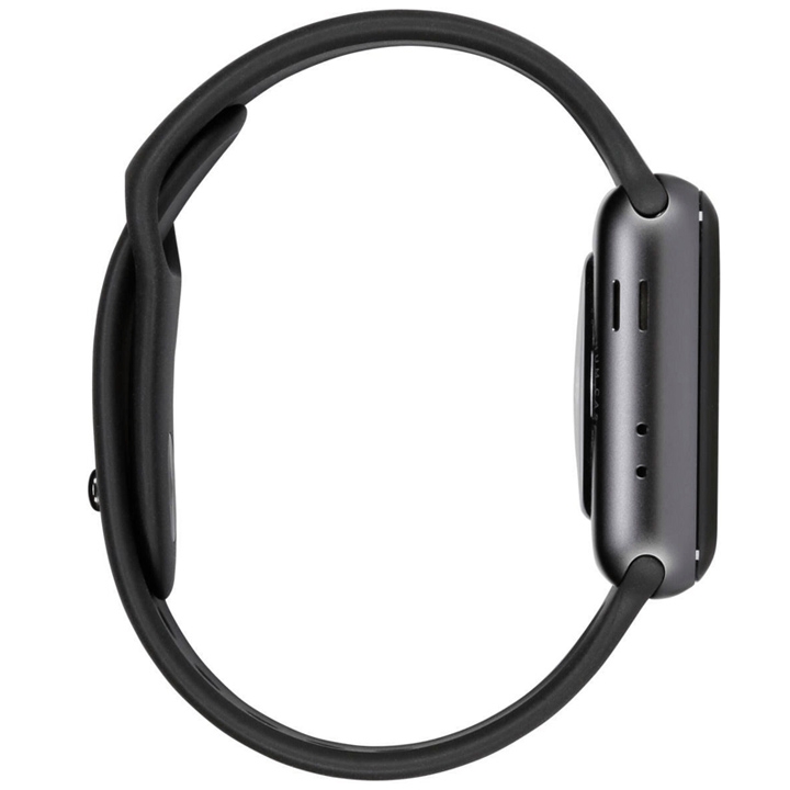 Apple Watch Series 3 GPS 38 mm Aluminiumgehäuse schwarz Sportarmband schwarz