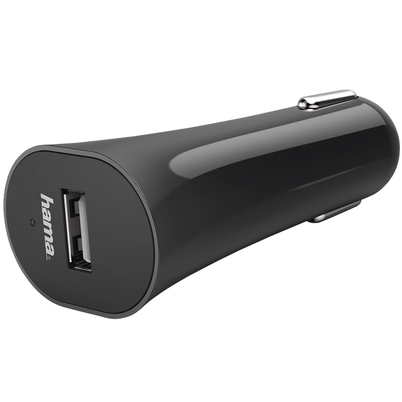 Hama Kfz-Ladegerät, 1 A, Schwarz