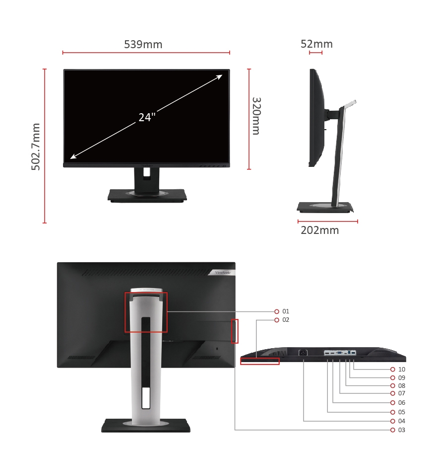 Viewsonic VG2755-2K 68,6cm (27 Zoll) Business Monitor