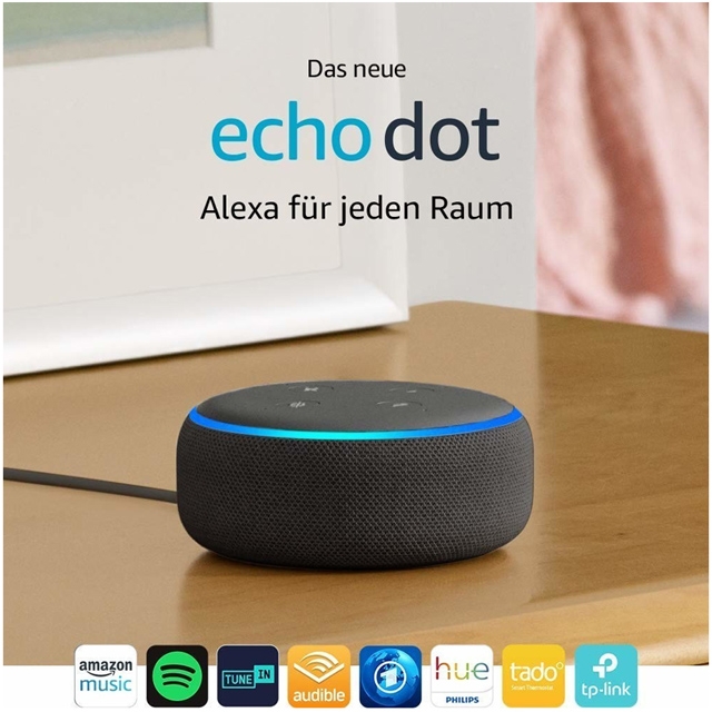 Amazon Echo Dot (3. Gen.) Intelligenter Lautsprecher mit Alexa lila