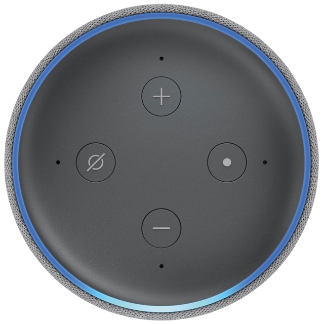 Amazon Echo Dot (3. Gen.) Intelligenter Lautsprecher mit Alexa hellgrau