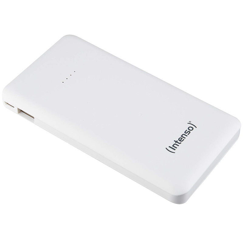 Intenso S10000-C Slim Powerbank mit Type C Ladekabel weiß