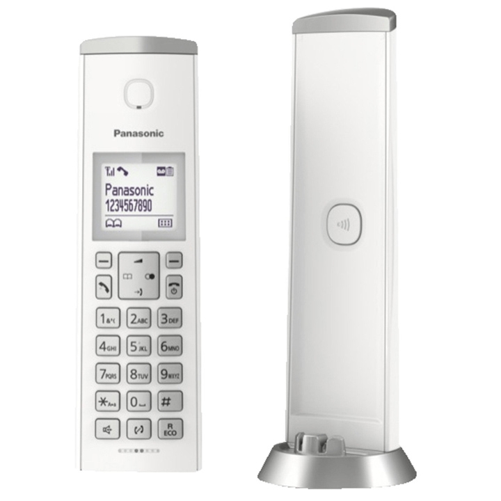 Panasonic KX-TGK220 Design-Telefon mit Anrufbeantworter weiss