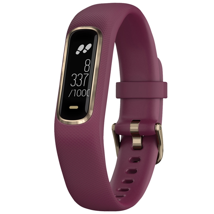 Garmin vívosmart 4 Fitness-Tracker S/M dunkelrot-rose