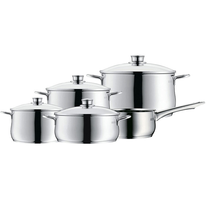 WMF Diadem Plus Kochgeschirr-Set mit Stielkasserolle 5 tlg