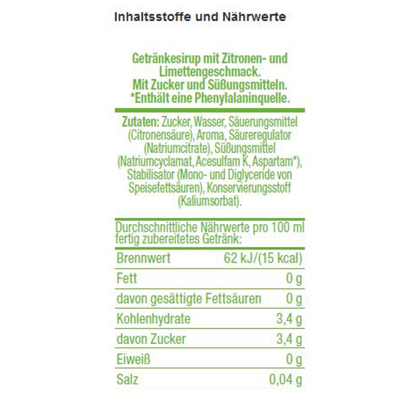 SodaStream Zitrone-Limette 500 ml