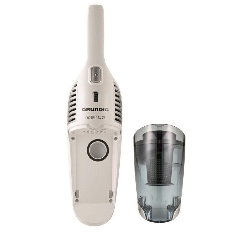 Grundig VCH 9630 Akku-Handstaubsauger 2 in 1 silber/weiss