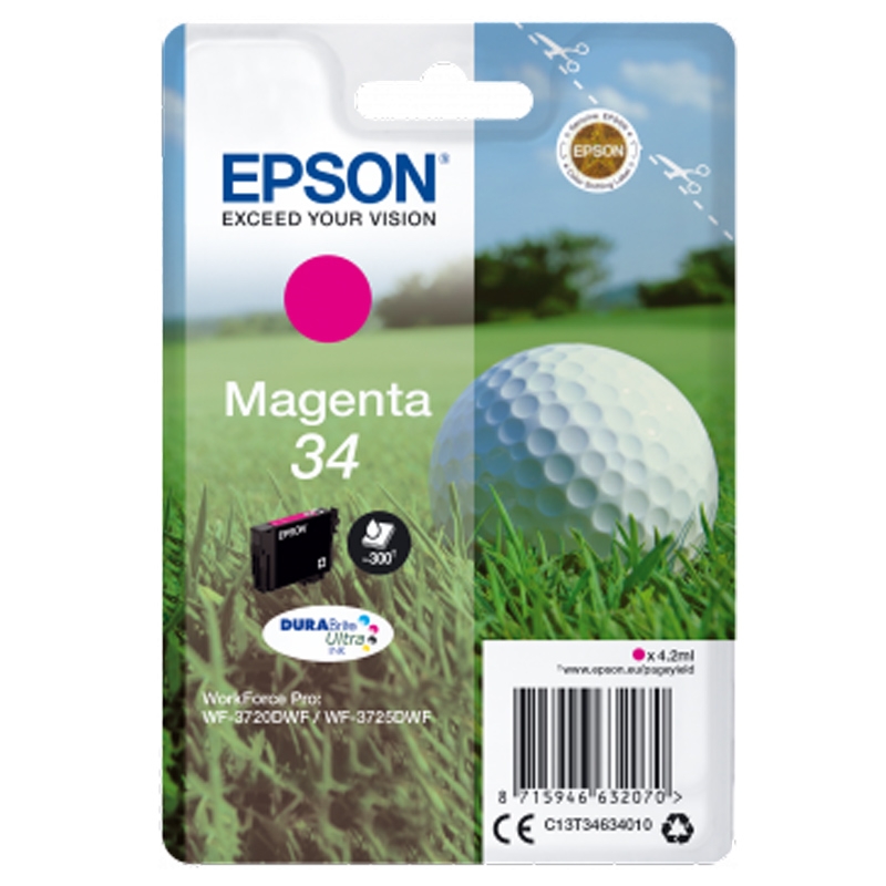 Epson Singlepack Magenta 34 - DURABrite Ultra Tinte