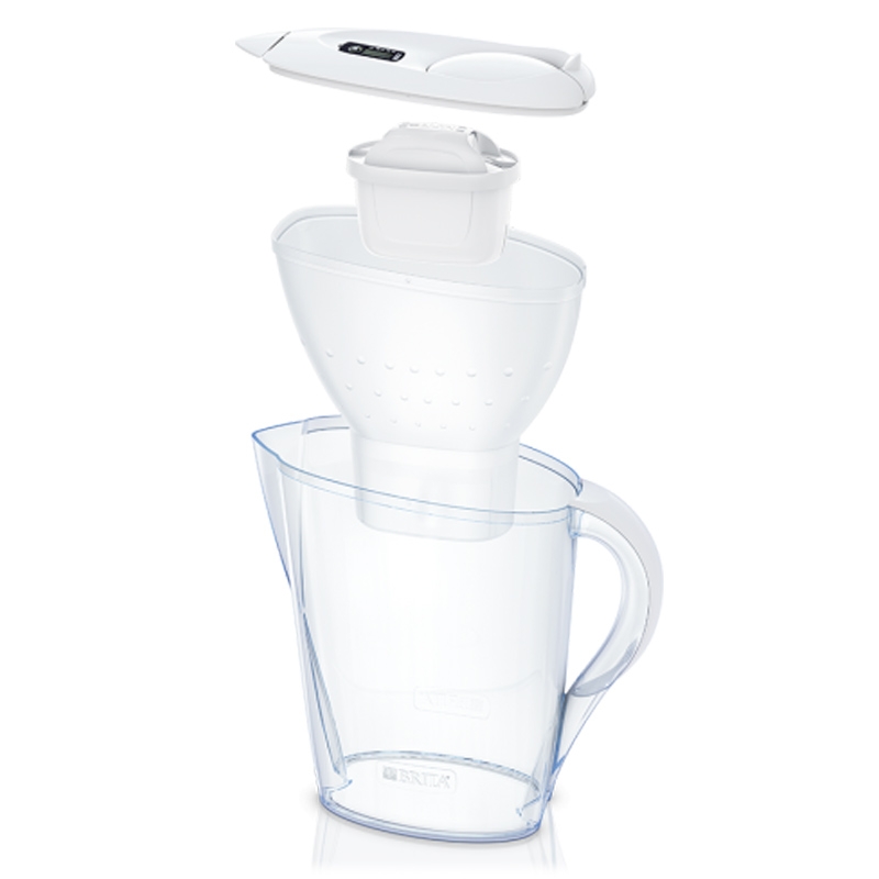Brita Tischwasserfilter Marella MXplus + 3 Kartuschen weiß