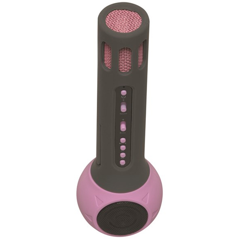 Denver KMS-10 Karaoke Mikrofon mit Lautsprecher pink