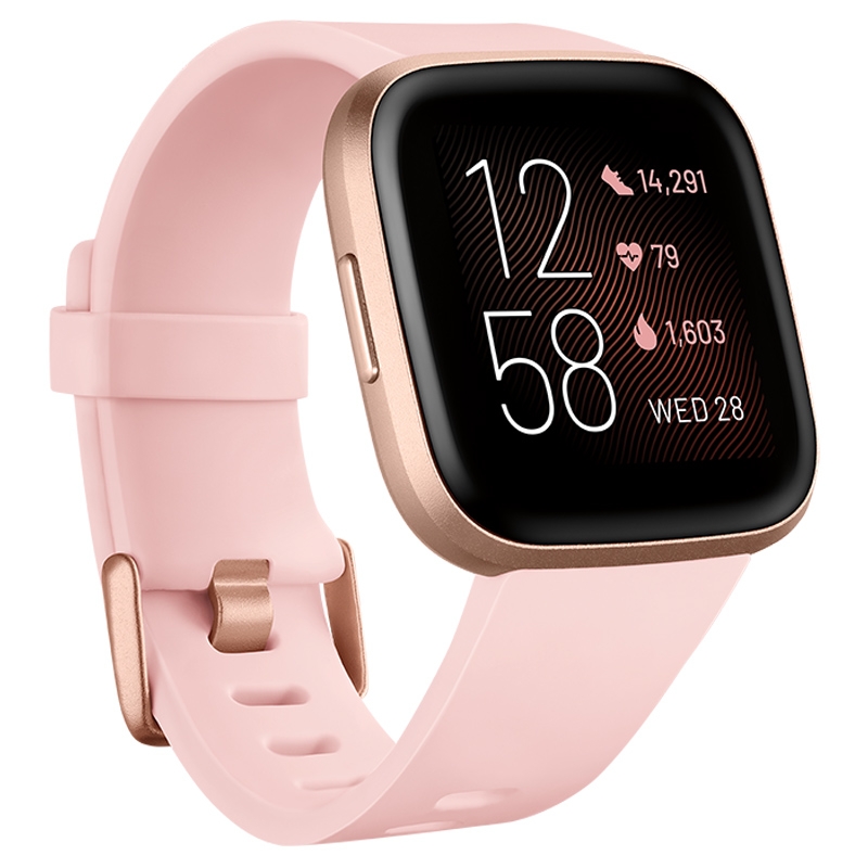 Fitbit Versa 2 Gesundheits- & Fitness-Smartwatch crème/kupferrosé
