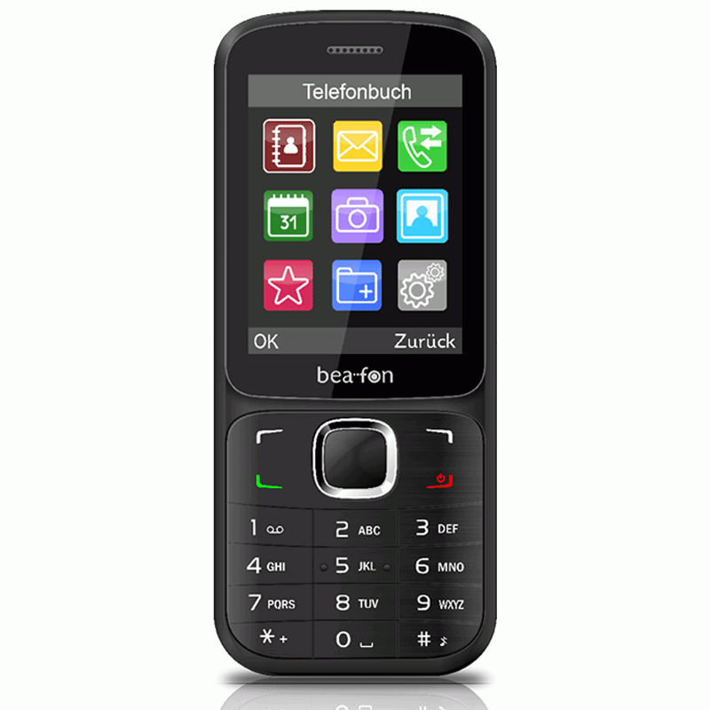 Beafon Classic Line C170 Dual-SIM Handy schwarz