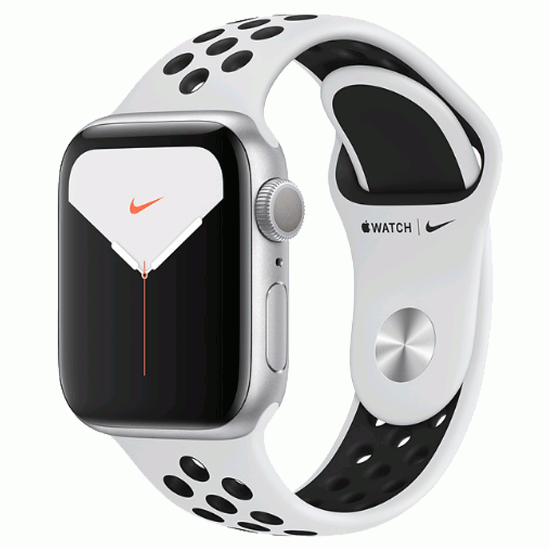 Apple Watch Series 5 GPS + LTE 40mm Alu schwarzes Nike Sportarmband schwarz