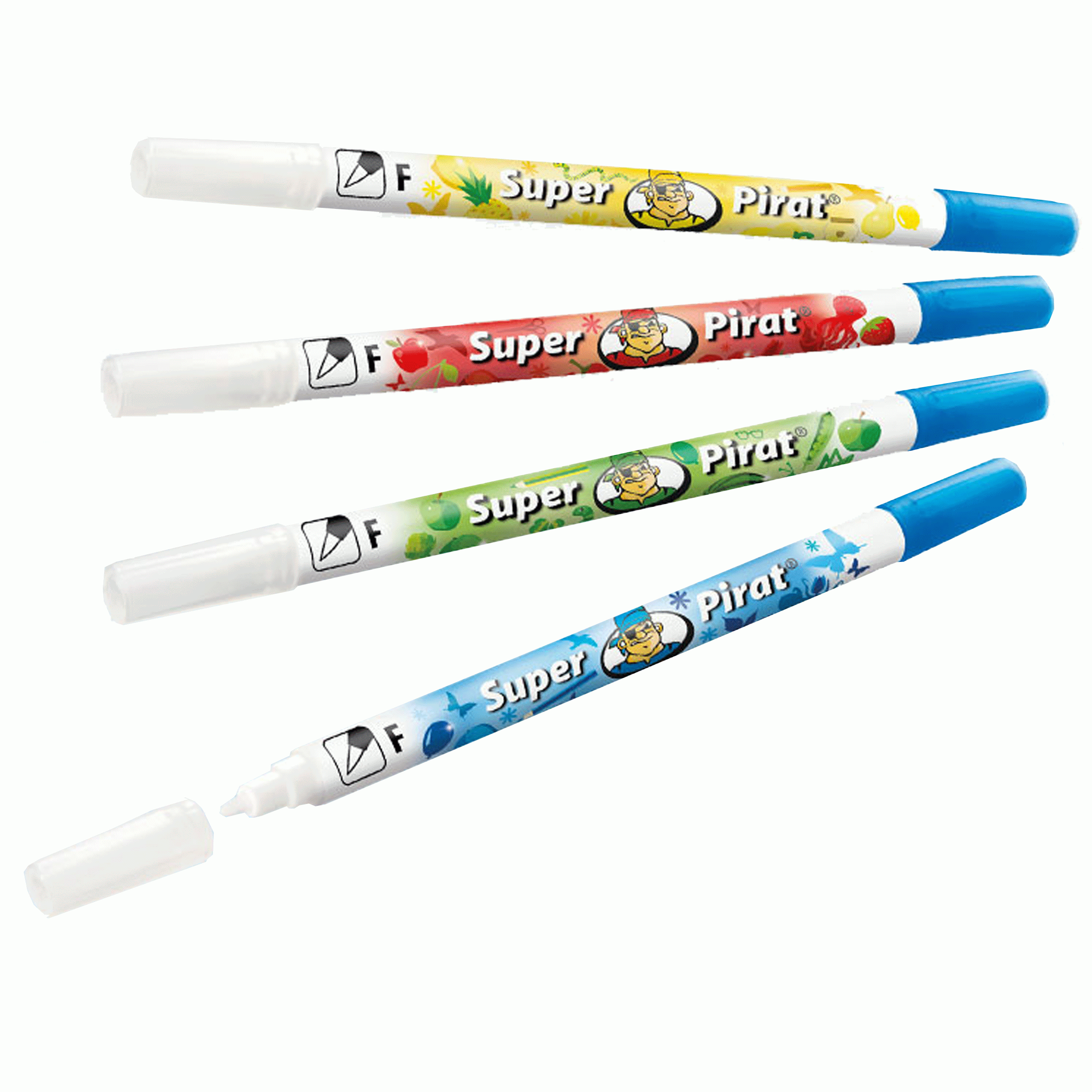 Pelikan 921742 - Tintenlöscher Super-Pirat Strichstärke F (Fein), 2 Stück
