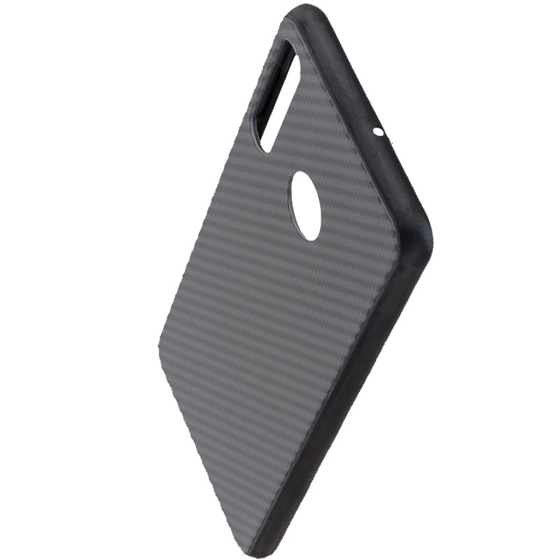 Peter Jäckel COMMANDER Glas Back Cover CARBON Design für Huawei P30 Lite Black