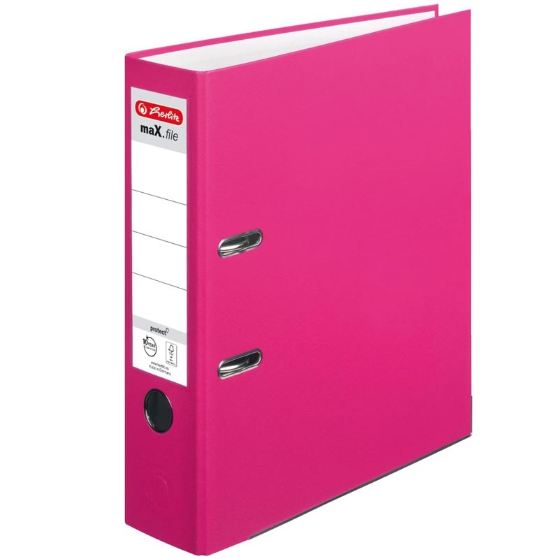Herlitz Ordner maX.file protect A4 (8 cm) pink