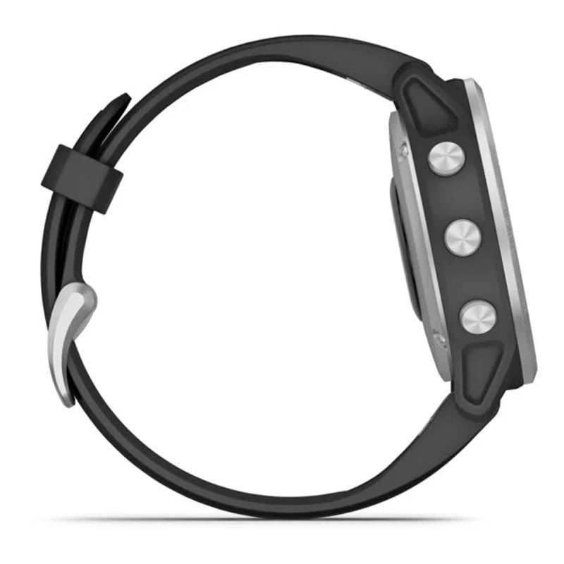 Garmin fenix 6S silber mit schwarzem Armband 42mm