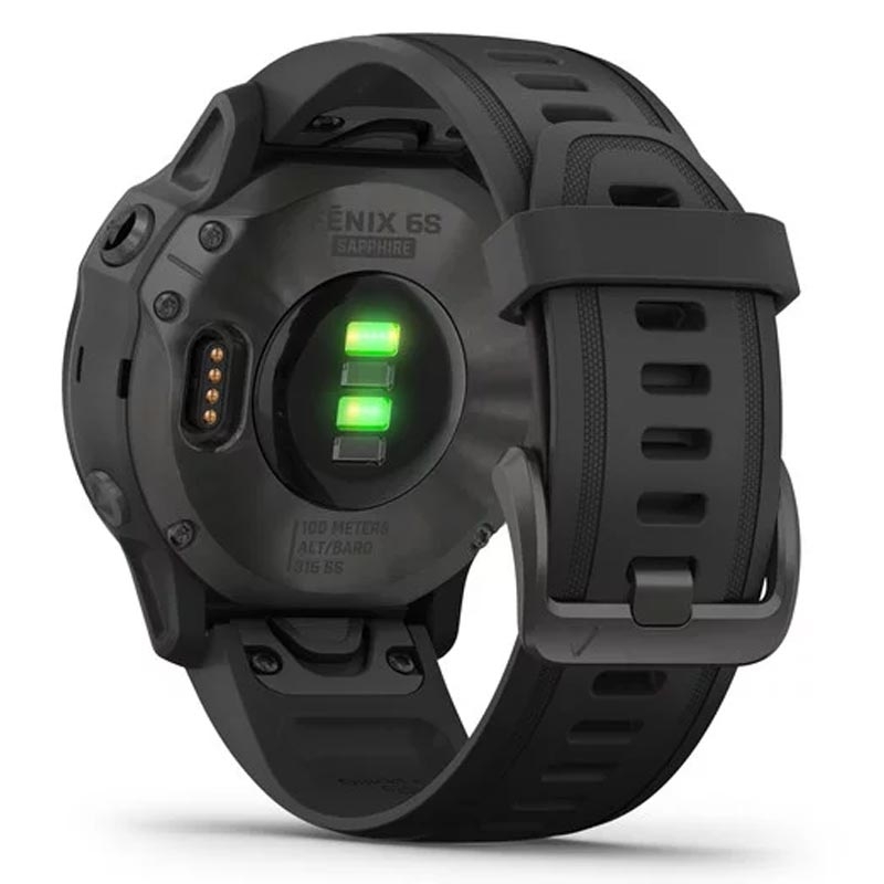 Garmin fenix 6S Sapphire grau mit schwarzem Armband 42mm