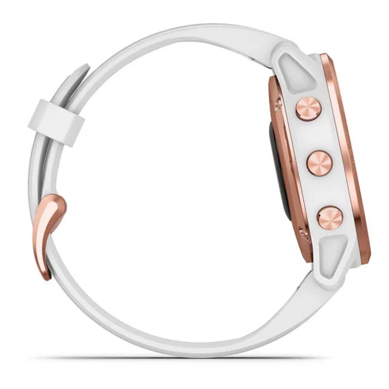 Garmin fenix 6S Pro rosegold mit weißem Armband 42mm