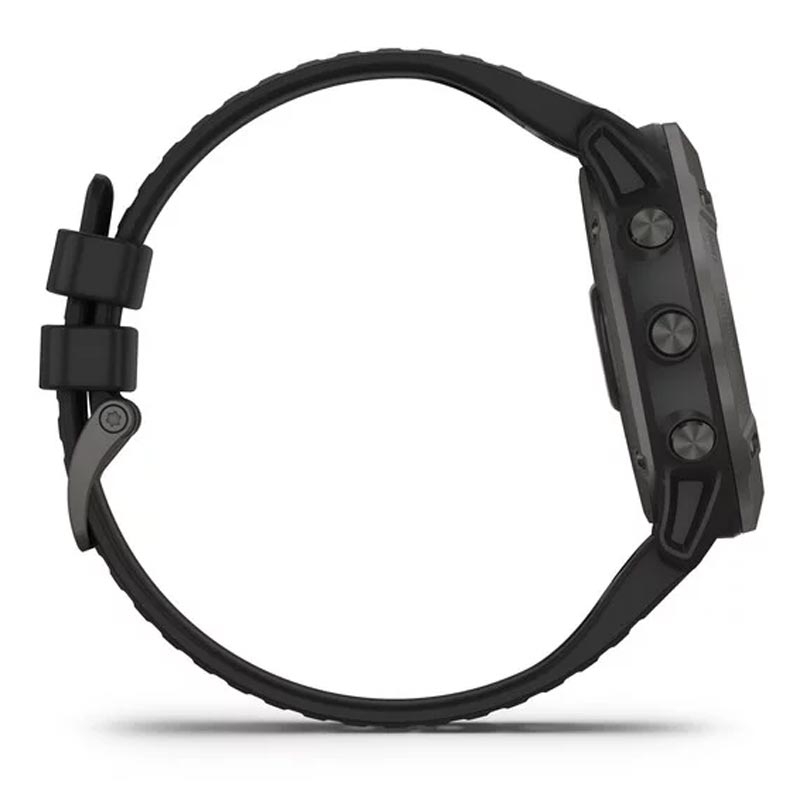 Garmin fenix 6X Pro Solar grau mit schwarzem Armband 51mm