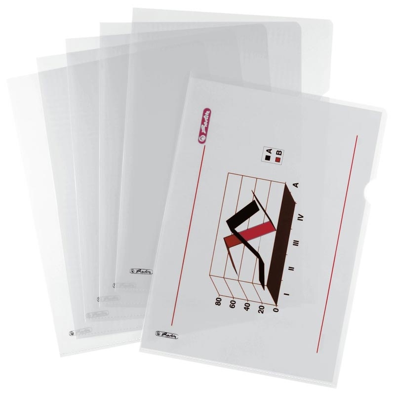 Herlitz Aktenhülle A4 genarbt 100St.