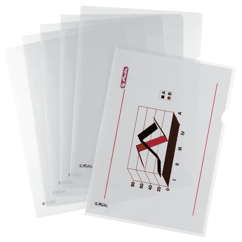 Herlitz Aktenhülle A4 PP-Folie 100St.