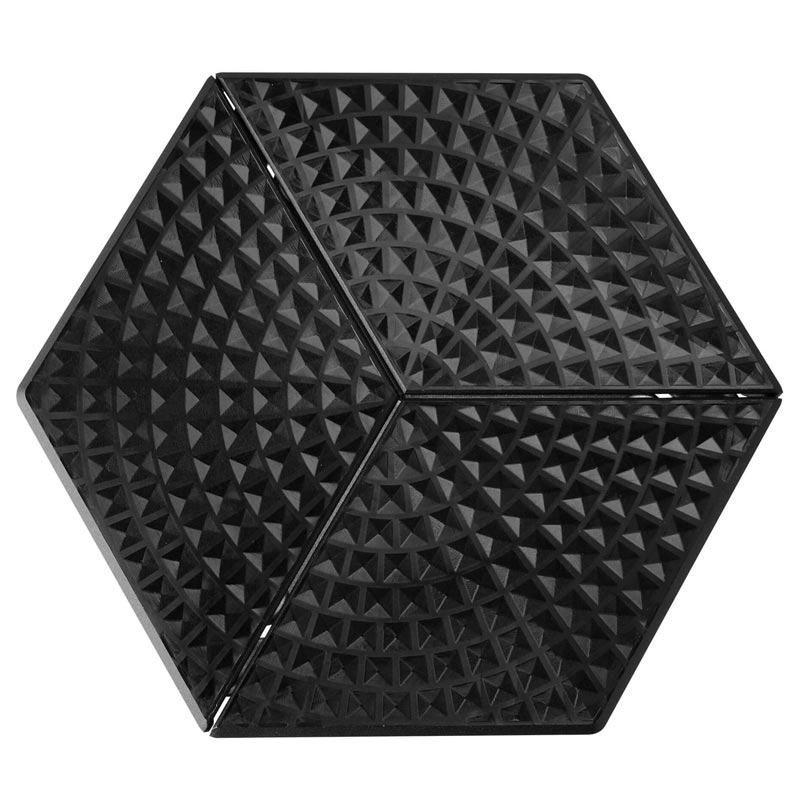 Stanley Rogers Untersetzer Kinematik, 3-teilig, schwarz