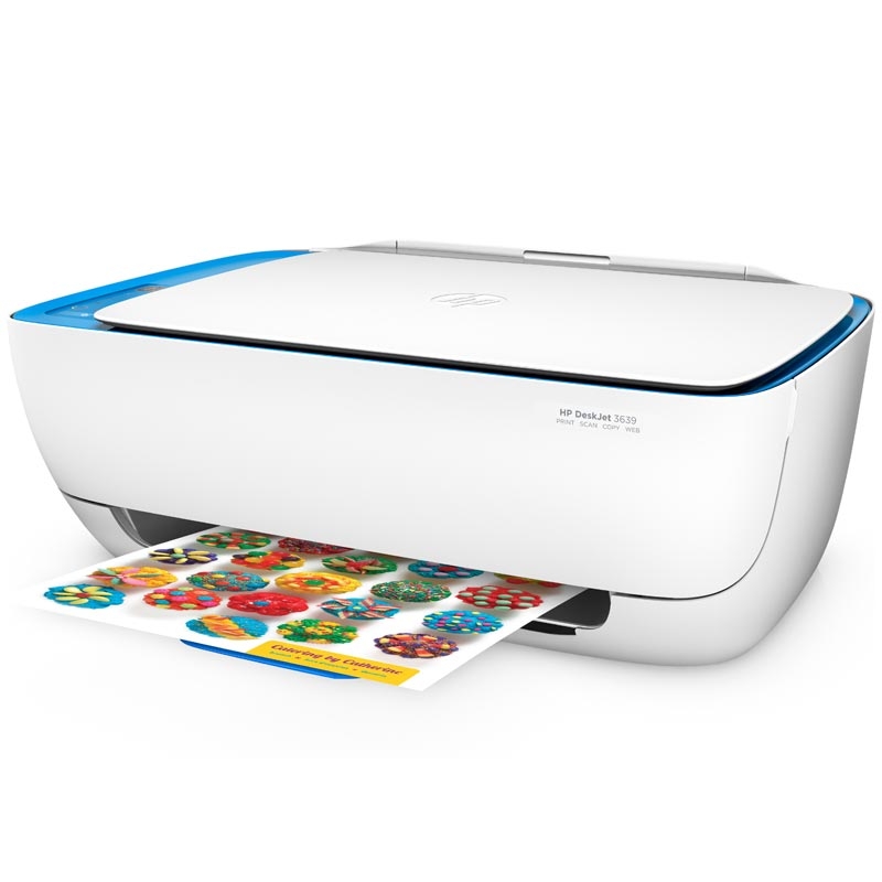 HP DeskJet 3639 Tintenstrahl-Multifunktionsdrucker inkl. 2. SW Patrone