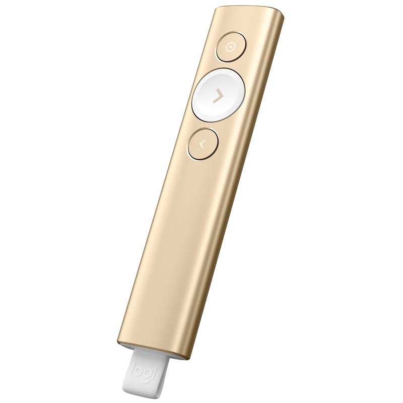Logitech Spotlight Kabelloses Präsentationsgerät gold