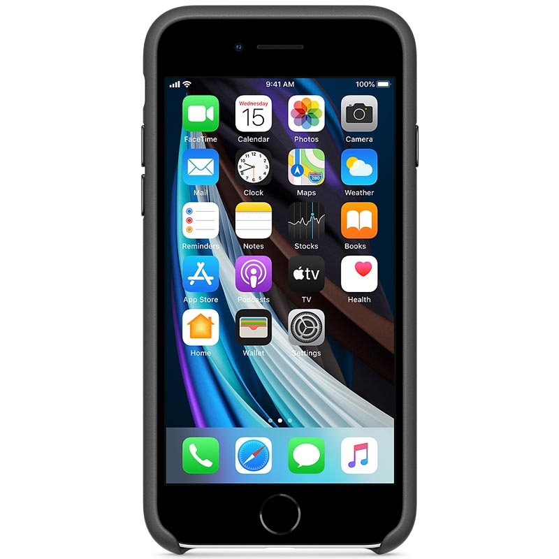 Apple iPhone SE Leather Case MXYM2ZM/A black