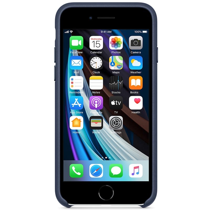 Apple iPhone SE Leather Case MXYN2ZM/A midnight blue