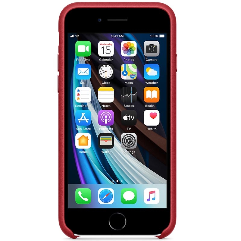 Apple iPhone SE Leather Case MXYL2ZM/A red