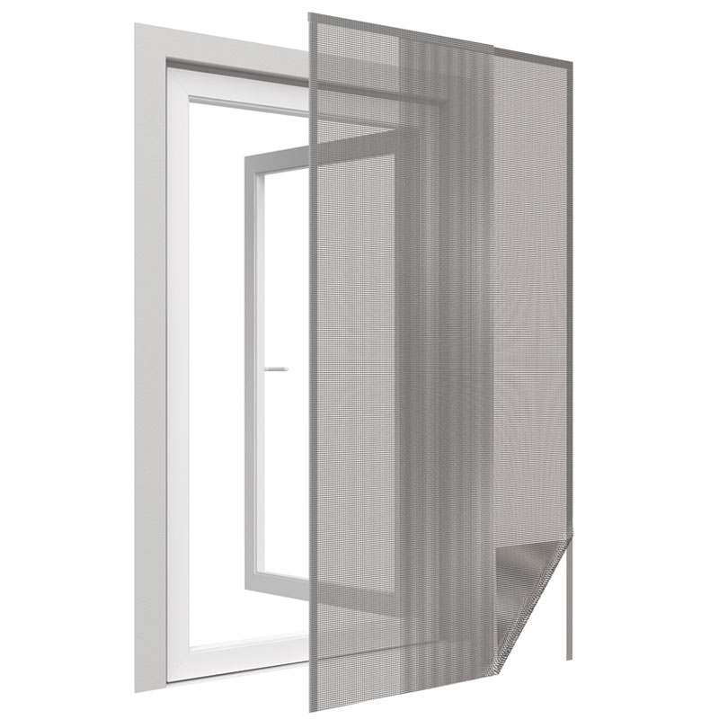 easy life Insektenschutz-A-Gitter-Tür 110 x 210 cm weiß mit Klettband