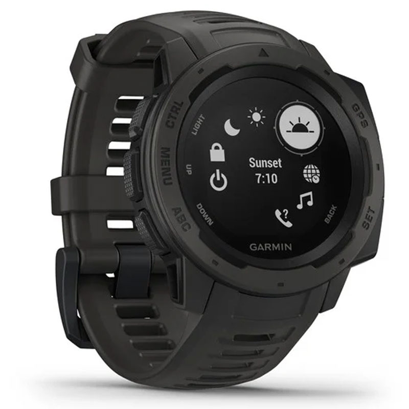 Garmin Instinct wasserdichte Sport-Smartwatch schwarz