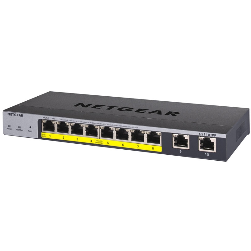 Netgear 8 Port Gigabit PoE+ Ethernet Smart Managed Pro Switch