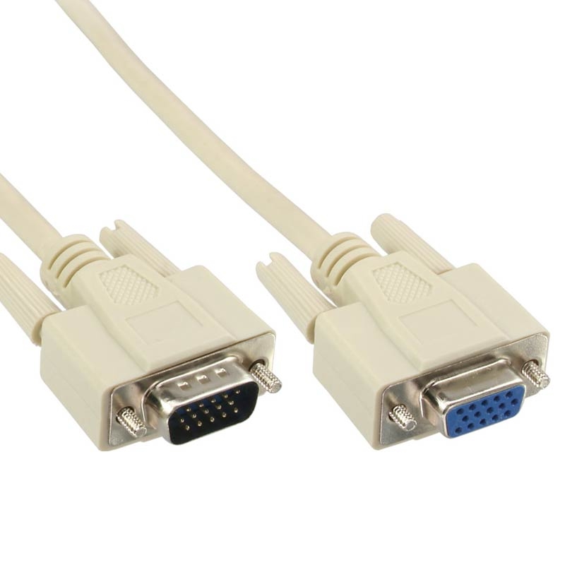 VGA Verlängerung, 15pol HD Stecker / Buchse, 5m