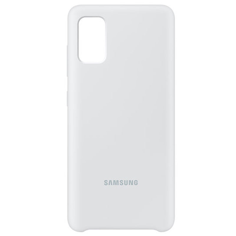 Samsung Silicone Cover EF-PA415 für Galaxy A41 weiß