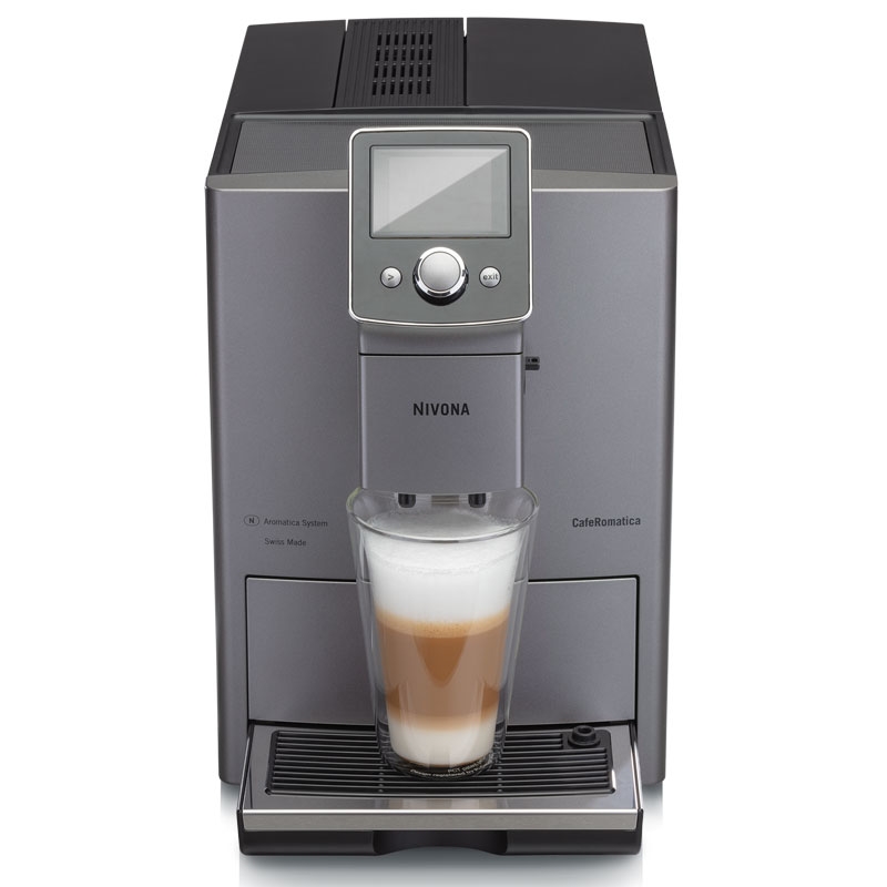 Nivona CafeRomatica 821 Kaffeevollautomat Titan/Chrom