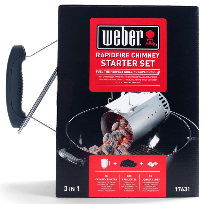 Weber 17631 Grillstarterset für Holzkohlegrills