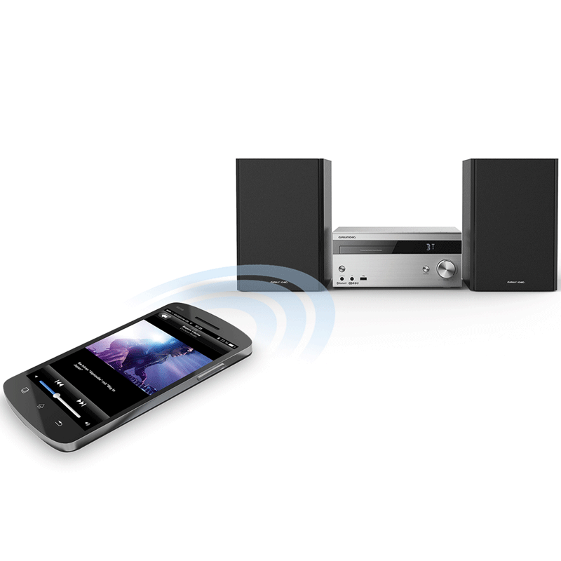 Grundig CMS 4000 BT DAB HiFi System silber (2.Wahl)