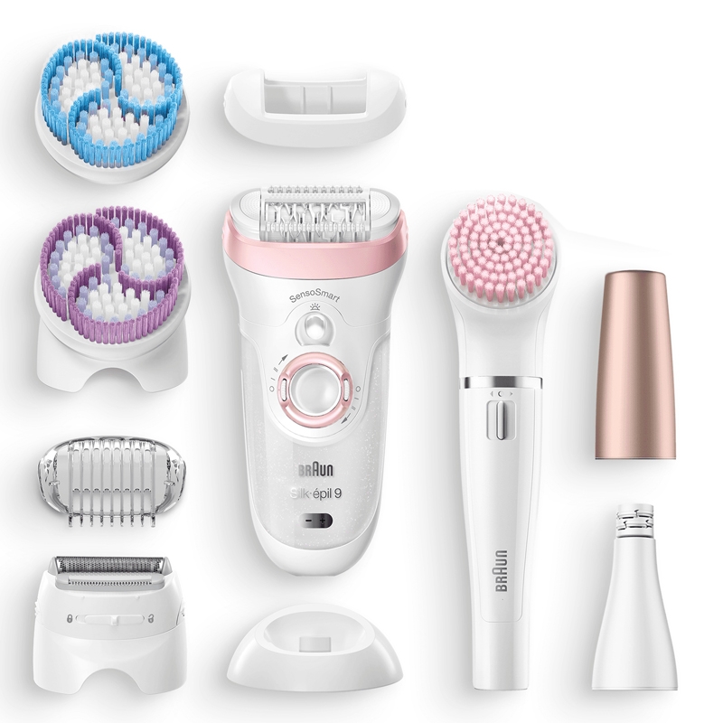 Braun Silk-epil 9-975 BS SensoSmart Epilierer weiss-rosa