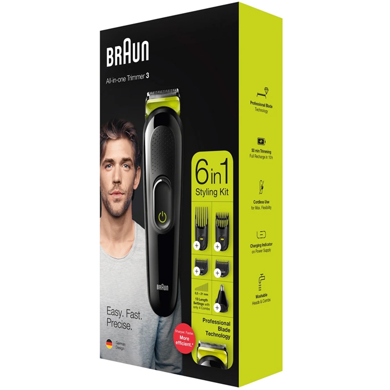 Braun MGK3221 6-in-1 Multi-Grooming-Kit 3