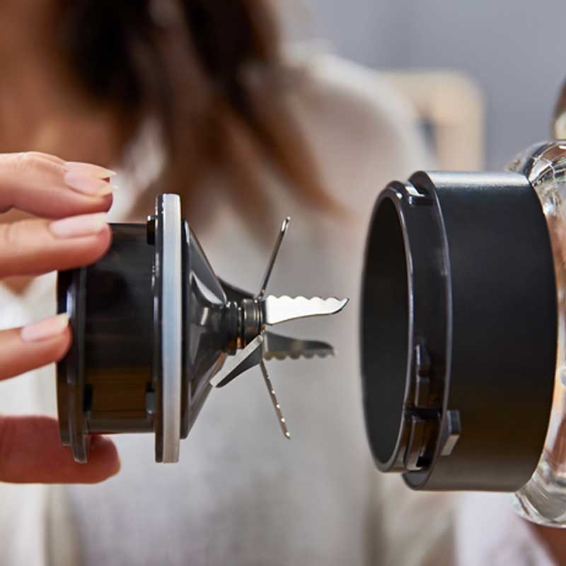 Krups KB 403D High Speed Standmixer Perfect Mix+ dunkelgrau/silver