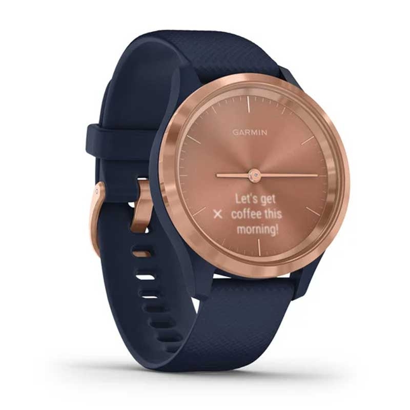 Garmin vivomove 3s Hybrid-Smartwatch dunkelblau/rosegold