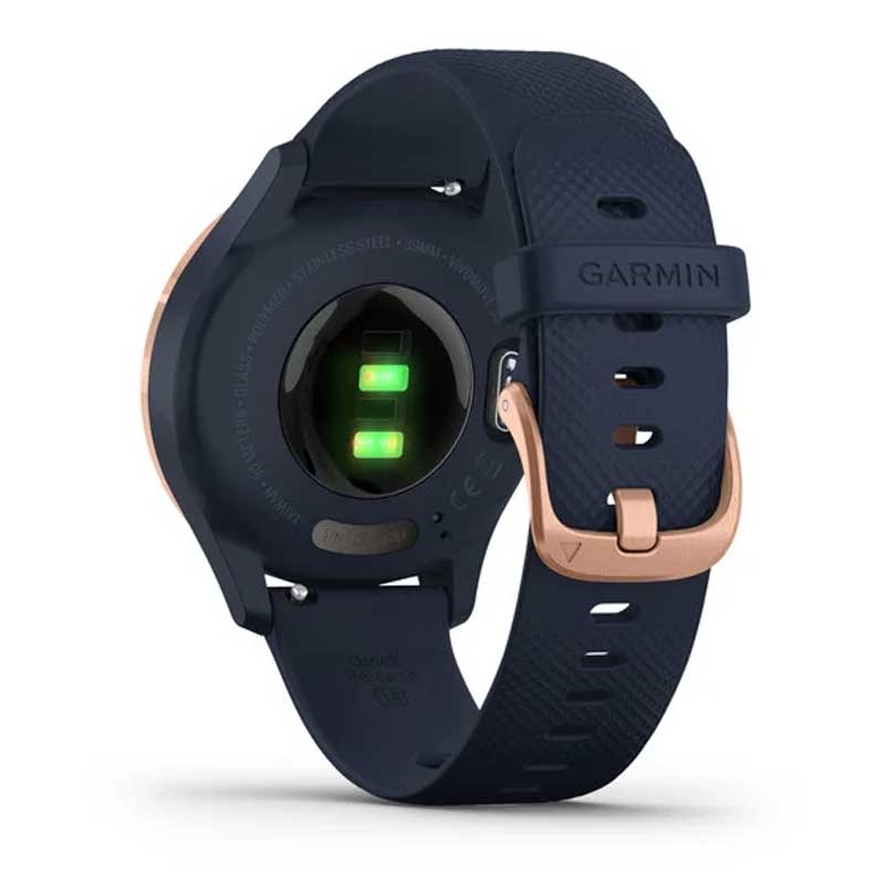 Garmin vivomove 3s Hybrid-Smartwatch dunkelblau/rosegold