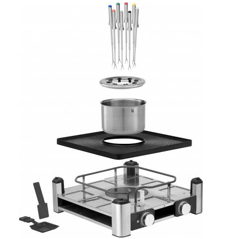 WMF Lumero 3in1 Gourmet Station für 8 Personen (Raclette Grill Fondue)