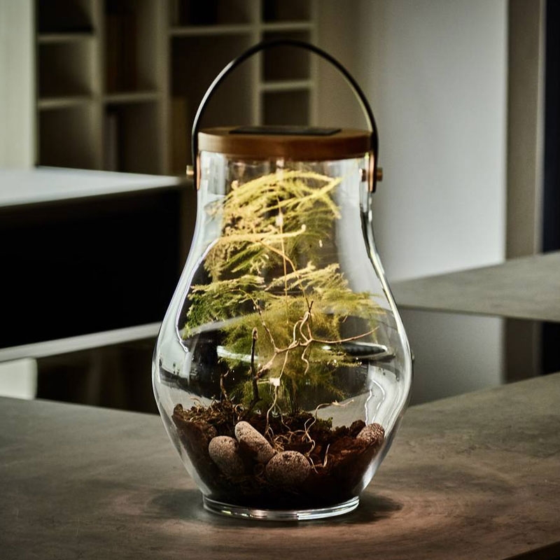 Krinner Lumix Deco Glass LED-Solarleuchte Bold