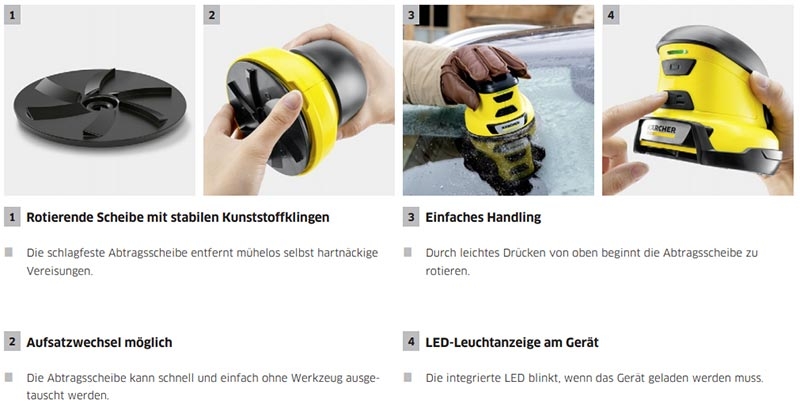 Kärcher EDI 4 Elektrischer Eiskratzer (2.Wahl) (neutrale Verpackung)