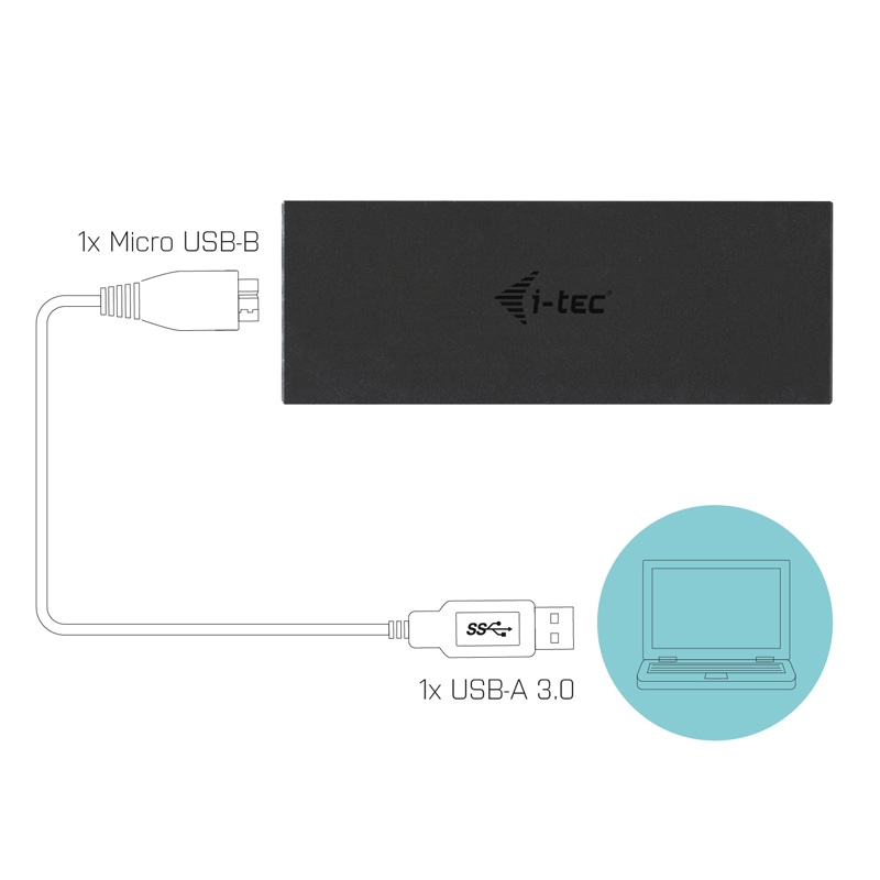 I-TEC USB 3.0 Advance MySafe Gehaeuse M.2 externes Festplattengehaeuse fuer M.2