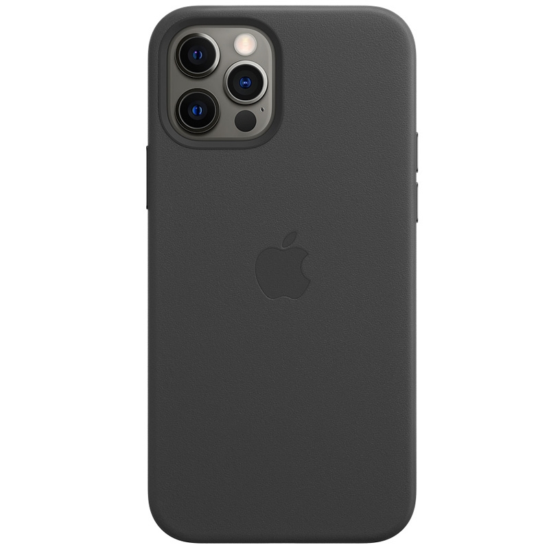 Apple iPhone 12/12 Pro Leder Case schwarz mit MagSafe